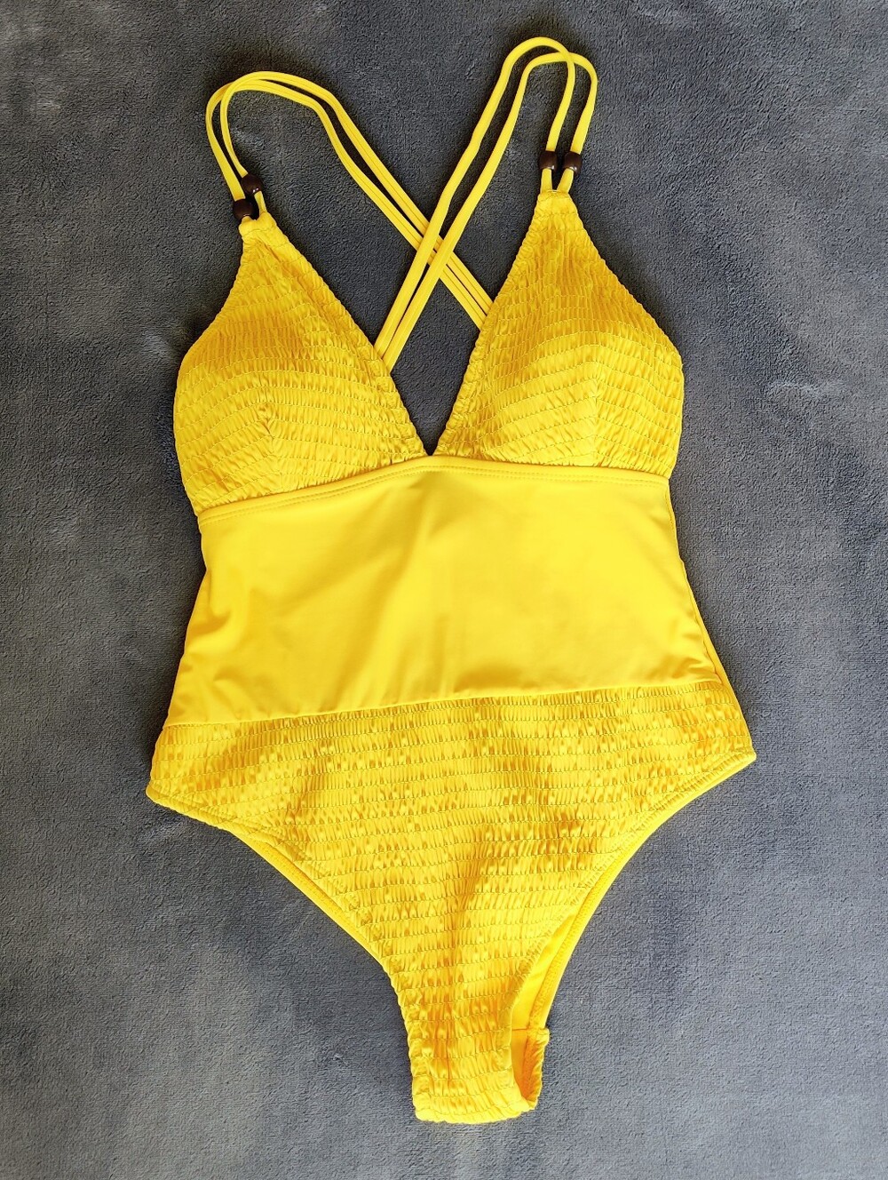 Joe Boxer sunshine yellow one piece swimsuit